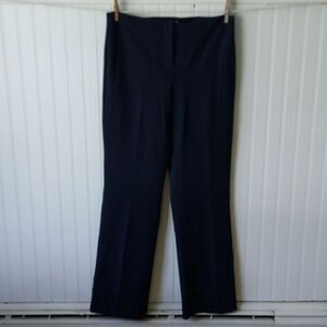 Talbots Women's Sz 10 Heritage Stretch Flat Front Straight‎ Leg Blue Pants
